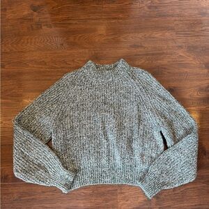 Universal Thread Women's Marled Green Mockneck Sweater